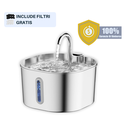 Felinza - Fontana in Acciaio Gatti